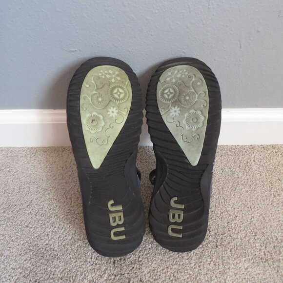 JBU By Jambu Shoes Womens 8M Wildflower Mary Jane Blue Floral Flats Velcro - Picture 11 of 11